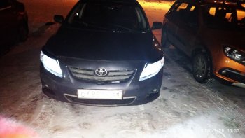 699 р. Комплект ресничек на фары Sport  Toyota Corolla  E150 (2006-2010) седан дорестайлинг (Неокрашенные)  с доставкой в г. Нижний Новгород. Увеличить фотографию 12