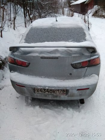 499 р. Реснички на фонари RA Mitsubishi Lancer 10 седан дорестайлинг (2007-2010) (Неокрашенные)  с доставкой в г. Нижний Новгород. Увеличить фотографию 4