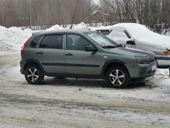 979 р. Арки крыльев Автостайл™ (декоративные, под установку с порогами, имеющие заходы на заднюю арку) Лада Калина 1117 универсал (2004-2013) (Поверхность шагрень)  с доставкой в г. Нижний Новгород. Увеличить фотографию 6