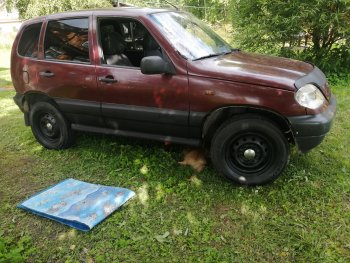 1 189 р. Пороги накладки Autodemic Chevrolet Niva 2123 дорестайлинг (2002-2008) (Текстурная поверхность)  с доставкой в г. Нижний Новгород. Увеличить фотографию 6