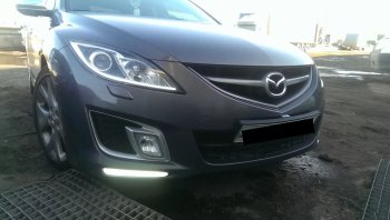 8 249 р. Передний бампер SAT (SPORT) Mazda 6 GH дорестайлинг седан (2007-2010) (Неокрашенный)  с доставкой в г. Нижний Новгород. Увеличить фотографию 3