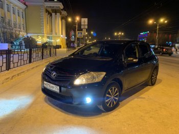 1 999 р. Дефлектор капота CA-Plastiс  Toyota Auris  E150 (2010-2012) хэтчбэк 5 дв. рестайлинг (Classic черный, Без надписи)  с доставкой в г. Нижний Новгород. Увеличить фотографию 2