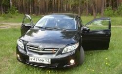 699 р. Комплект ресничек на фары Sport  Toyota Corolla  E150 (2006-2010) седан дорестайлинг (Неокрашенные)  с доставкой в г. Нижний Новгород. Увеличить фотографию 2