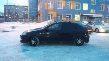 2 569 р. Пороги накладки Атланта Chevrolet Lacetti хэтчбек (2002-2013) (Неокрашенные)  с доставкой в г. Нижний Новгород. Увеличить фотографию 2