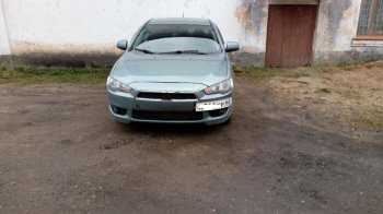 929 р. Подиум гос. номера EVO №1 Mitsubishi Lancer 10 хэтчбэк дорестайлинг (2007-2010) (Гладкий пластик)  с доставкой в г. Нижний Новгород. Увеличить фотографию 6