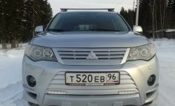 679 р. Радиаторная решётка Sport Mitsubishi Outlander XL (CW)  дорестайлинг (2005-2009) (Неокрашенная)  с доставкой в г. Нижний Новгород. Увеличить фотографию 7