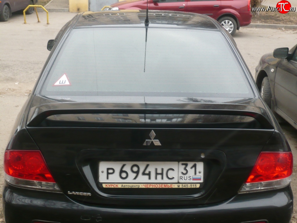 3 999 р. Средний спойлер 2.0 стандарт  Mitsubishi Lancer  9 (2003-2009) 1-ый рестайлинг седан, 2-ой рестайлинг седан (Без места под стоп-сигнал, Неокрашенный)  с доставкой в г. Нижний Новгород