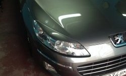 1 279 р. Реснички на фары RA Peugeot 407 седан (2004-2010) (Неокрашенные)  с доставкой в г. Нижний Новгород. Увеличить фотографию 2