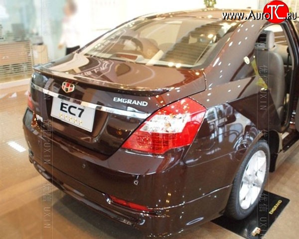 2 899 р. Лип спойлер M-VRS  Geely Emgrand EC7 (2009-2016) седан дорестайлинг (Неокрашенный)  с доставкой в г. Нижний Новгород