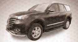 13 349 р. Алюминиевые пороги Slitkoff Optima Black  Great Wall Hover H3 (2014-2016)  рестайлинг  с доставкой в г. Нижний Новгород. Увеличить фотографию 2