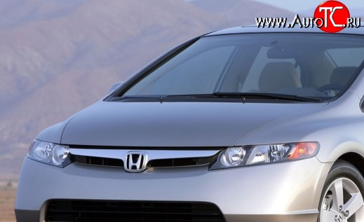 10 799 р. Пластиковый капот Standart Honda Civic FD седан дорестайлинг (2005-2008)  с доставкой в г. Нижний Новгород