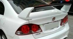 8 799 р. Спойлер M-VRS 2 Honda Civic FD седан дорестайлинг (2005-2008) (Неокрашенный)  с доставкой в г. Нижний Новгород. Увеличить фотографию 2