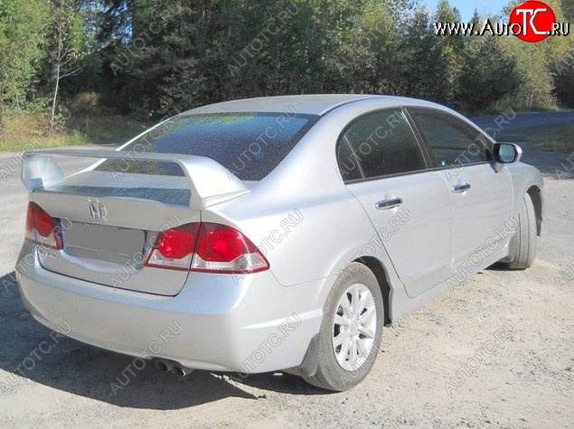 5 249 р. Спойлер Mugen-Style Honda Civic FD седан дорестайлинг (2005-2008) (Неокрашенный)  с доставкой в г. Нижний Новгород