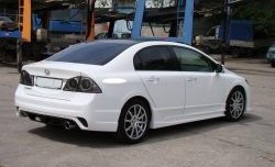 18 499 р. Задний бампер INGS Extreem  Honda Civic  FD (2005-2011) седан дорестайлинг, седан рестайлинг (Неокрашенный)  с доставкой в г. Нижний Новгород. Увеличить фотографию 2