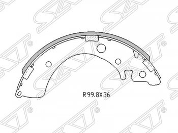 Колодки тормозные задние SAT Honda HR-V GH1,GH2 дорестайлинг 3 дв. (1998-2001)