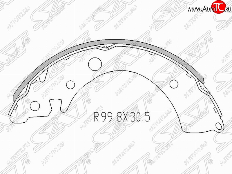 1 349 р. Колодки тормозные задние SAT  Honda Civic  FK,FN - Jazz  с доставкой в г. Нижний Новгород