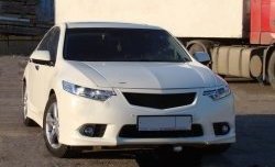 1 299 р. Реснички Sport на фары рестайлинг  Honda Accord  CU (2008-2011) седан дорестайлинг (Неокрашенные)  с доставкой в г. Нижний Новгород. Увеличить фотографию 3