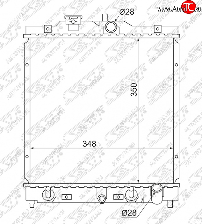 4 299 р. Радиатор двигателя SAT (пластинчатый, МКПП/АКПП)  Honda Capa, Civic (EG,  EJ,EK,EM), Domani (MB), HR-V (GH1,GH2,  GH3, GH4,  GH1, GH2), Orthia, partner  с доставкой в г. Нижний Новгород