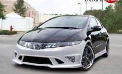 4 499 р. Пороги накладки NeoDesign Honda Civic FK,FN хэтчбэк 5 дв. дорестайлинг (2005-2008)  с доставкой в г. Нижний Новгород. Увеличить фотографию 2