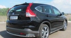 18 299 р. Защита заднего бампера (Ø42 мм с уголками, нержавейка) SLITKOFF  Honda CR-V  RM1,RM3,RM4 (2012-2015) дорестайлинг  с доставкой в г. Нижний Новгород. Увеличить фотографию 4