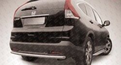 Защита заднего бампера из трубы диаметром 57 мм Slitkoff Honda (Хонда) CR-V (СР-В)  RM1,RM3,RM4 (2012-2015) RM1,RM3,RM4 дорестайлинг