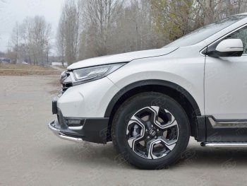 21 999 р. Защита переднего бампера (2 трубыØ42 мм, нержавейка) SLITKOFF  Honda CR-V  RW,RT (2016-2020) дорестайлинг  с доставкой в г. Нижний Новгород. Увеличить фотографию 3