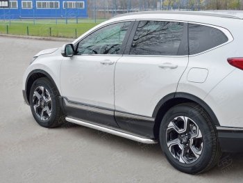 38 999 р. Широкая защита порогов из трубы диаметром 63 мм SLITKOFF v3  Honda CR-V  RW,RT (2016-2020) дорестайлинг  с доставкой в г. Нижний Новгород. Увеличить фотографию 3