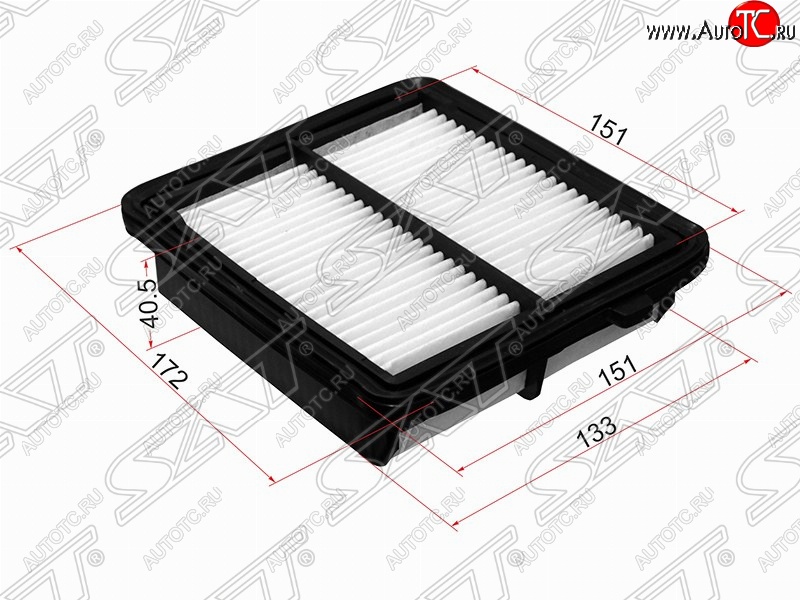 329 р. Фильтр воздушный двигателя SAT (172/151х.151/133х40.5 mm)  Honda Insight  ZE2 (2009-2014) хэтчбэк 5 дв. дорестайлинг, хэтчбэк 5 дв. рестайлинг  с доставкой в г. Нижний Новгород