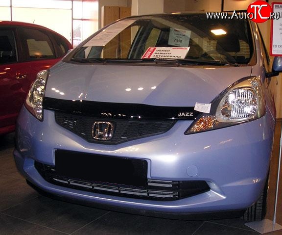 3 199 р. Дефлектор капота NovLine Honda Jazz (2008-2015)  с доставкой в г. Нижний Новгород