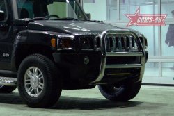 Защита переднего бампера Souz-96 (d76) HUMMER H3 (2005-2010)