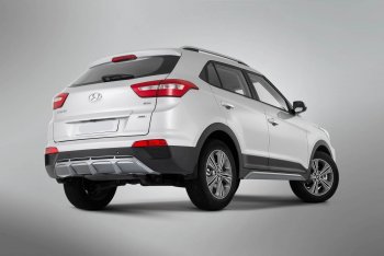 9 399 р. Накладка заднего бампера Xmug  Hyundai Creta  GS (2015-2021) дорестайлинг, рестайлинг (Неокрашенная)  с доставкой в г. Нижний Новгород. Увеличить фотографию 4