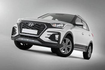 22 499 р. Передний бампер Xmug  Hyundai Creta  GS (2015-2021) дорестайлинг, рестайлинг (Неокрашенный)  с доставкой в г. Нижний Новгород. Увеличить фотографию 3