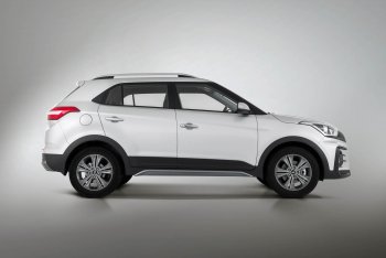 9 899 р. Пороги накладки штатного обвеса Xmug Hyundai Creta GS дорестайлинг (2015-2019) (Неокрашенные)  с доставкой в г. Нижний Новгород. Увеличить фотографию 2