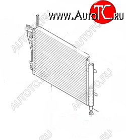 6 999 р. Радиатор кондиционера SAT Hyundai i20 PB хэтчбэк дорестайлинг (2008-2012)  с доставкой в г. Нижний Новгород