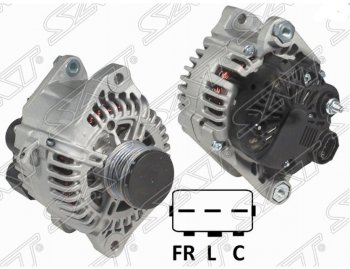 15 299 р. Генератор SAT (2,0/2,4, 12V 110A) KIA Optima 4 JF дорестайлинг седан (2016-2018)  с доставкой в г. Нижний Новгород. Увеличить фотографию 1