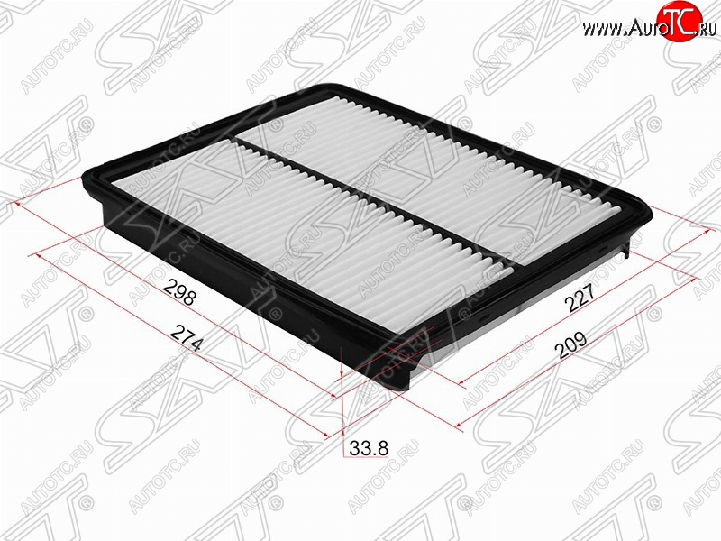 379 р. Фильтр воздушный двигателя (2.4) SAT  Hyundai Santa Fe  DM (2012-2016), KIA Sorento  XM (2009-2015)  с доставкой в г. Нижний Новгород