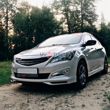 6 999 р. Решётка радиатора ZEUS Hyundai Solaris RBr хэтчбэк рестайлинг (2014-2017) (Неокрашенная)  с доставкой в г. Нижний Новгород. Увеличить фотографию 2