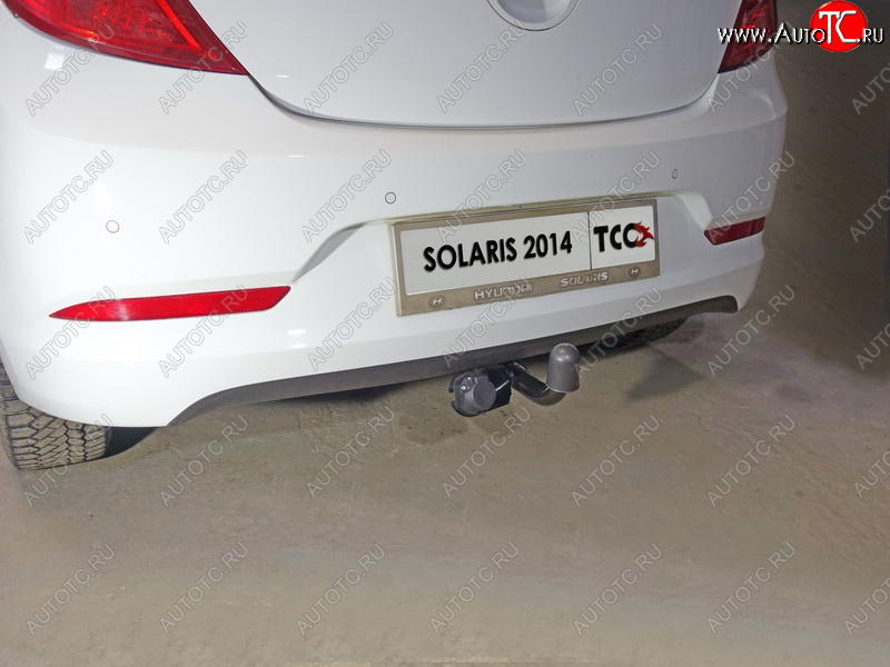 10 799 р. Фаркоп (тягово-сцепное устройство) TCC Hyundai Solaris RBr хэтчбэк рестайлинг (2014-2017) (шар А)  с доставкой в г. Нижний Новгород