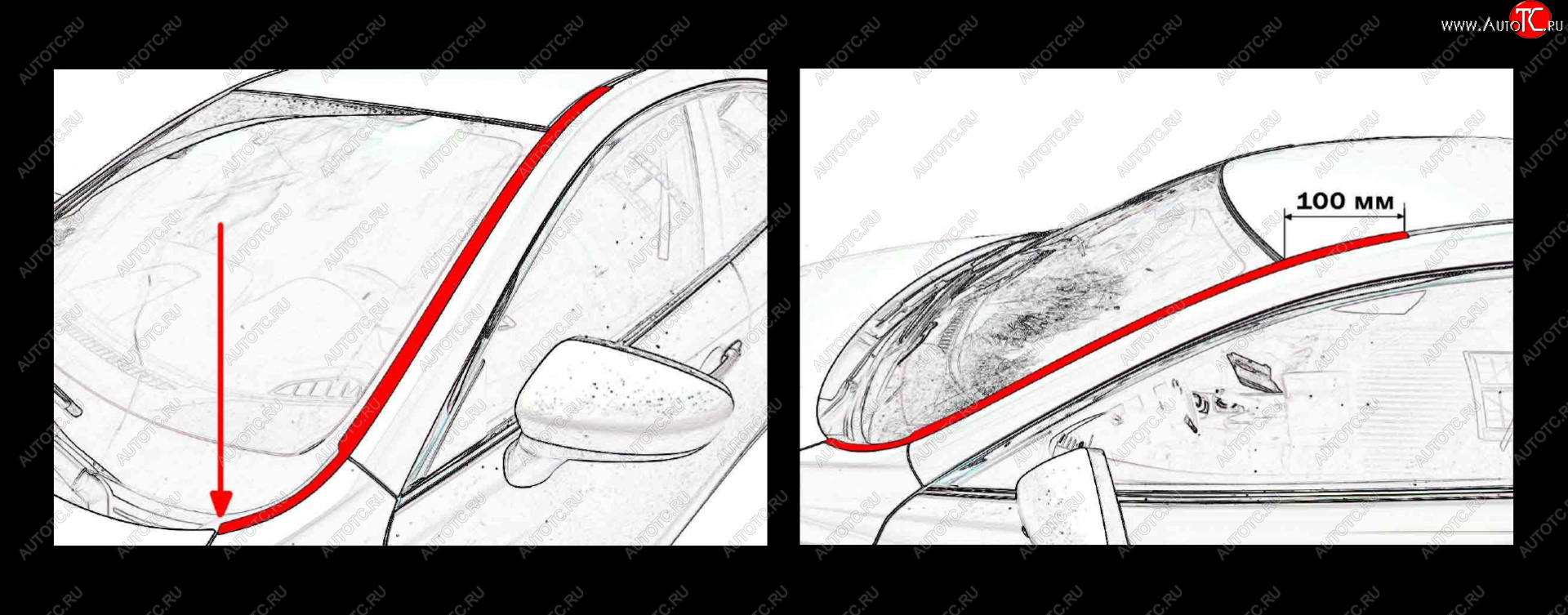 2 199 р. Водостоки лобового стекла Стрелка 11 Hyundai Sonata EF рестайлинг ТагАЗ (2001-2013)  с доставкой в г. Нижний Новгород