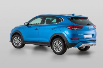 11 799 р. Накладка заднего бампера YT  Hyundai Tucson  TL (2015-2018) дорестайлинг (Неокрашенная)  с доставкой в г. Нижний Новгород. Увеличить фотографию 3