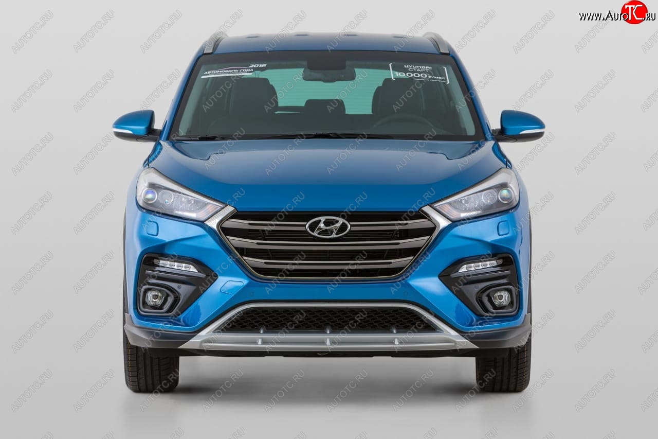 21 899 р. Передний бампер YT  Hyundai Tucson  TL (2015-2018) дорестайлинг (Неокрашенный)  с доставкой в г. Нижний Новгород