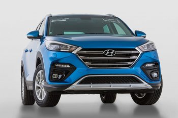 21 899 р. Передний бампер YT  Hyundai Tucson  TL (2015-2018) дорестайлинг (Неокрашенный)  с доставкой в г. Нижний Новгород. Увеличить фотографию 2