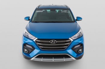 21 899 р. Передний бампер YT  Hyundai Tucson  TL (2015-2018) дорестайлинг (Неокрашенный)  с доставкой в г. Нижний Новгород. Увеличить фотографию 6