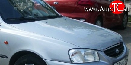 15 999 р. Капот Стандартный Hyundai Accent седан ТагАЗ (2001-2012) (Окрашенный)  с доставкой в г. Нижний Новгород