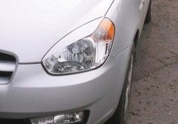 Реснички на фары CT v1 Hyundai Accent MC седан (2005-2011)