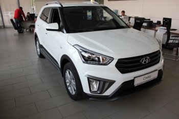 5 649 р. Накладка на передний бампер АвтоКрат Hyundai Creta GS дорестайлинг (2015-2019) (Неокрашенная)  с доставкой в г. Нижний Новгород. Увеличить фотографию 3