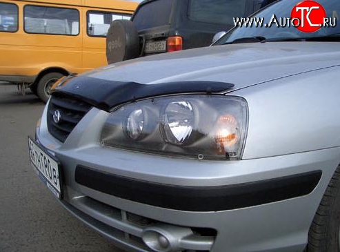 2 599 р. Дефлектор капота NovLine Hyundai Elantra XD седан дорестайлинг (2000-2003)  с доставкой в г. Нижний Новгород