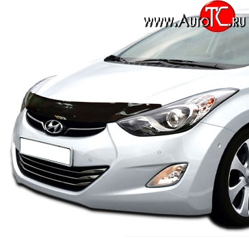 2 879 р. Дефлектор капота NovLine Hyundai Elantra MD дорестайлинг (2010-2013)  с доставкой в г. Нижний Новгород