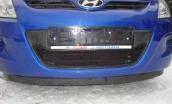 1 469 р. Сетка на бампер Russtal (черная) Hyundai i20 PB хэтчбэк дорестайлинг (2008-2012)  с доставкой в г. Нижний Новгород. Увеличить фотографию 6