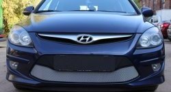 Сетка на бампер Russtal (хром) Hyundai (Хюндаи) I30 (и30)  FD (2010-2012) FD универсал рестайлинг, хэтчбэк 5 дв. рестайлинг